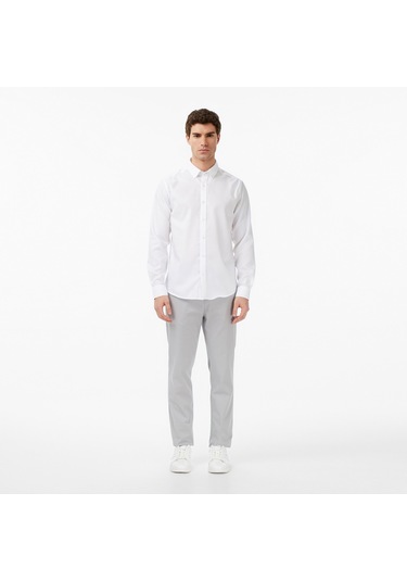 Nautica Erkek Beyaz Slim Fit Gömlek Düz W65475t Beyaz