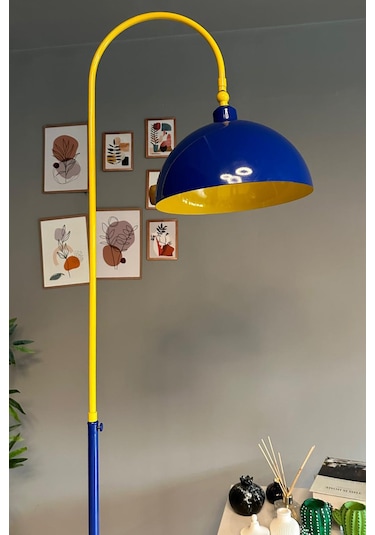 Legend Lambader Hareketli Başlık Modern Dekoratif Metal Oturma Odası Çalışma Odası Lambası Lacivert