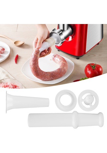 Kosona 5 Kıyma Blenderi Aksesuar Seti: Sosis Ucu + Kubbe Takımı + Yemek İtiracı - Ev Çalışması, Dayanıklı Abs Malzeme