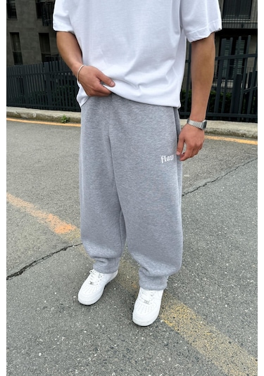 Flex Tech Oversize Eşofman Gri Melanj Gri Melanj