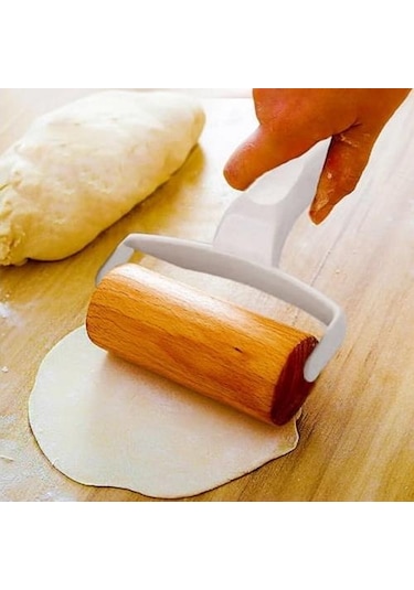 Ahşap Rulolu Plastik Hamur Açıcı