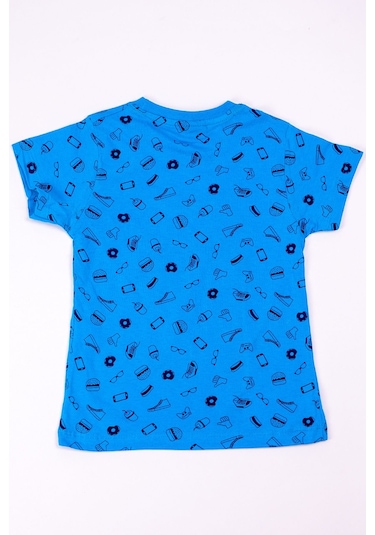 Erkek Çocuk Tshirt Baskılı A29 Mavi