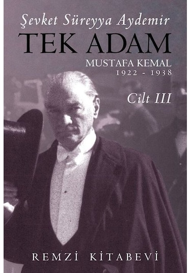 Tek Adam Cilt 3 - Büyük Boy - Şevket Süreyya Aydemir - Remzi Kitabevi