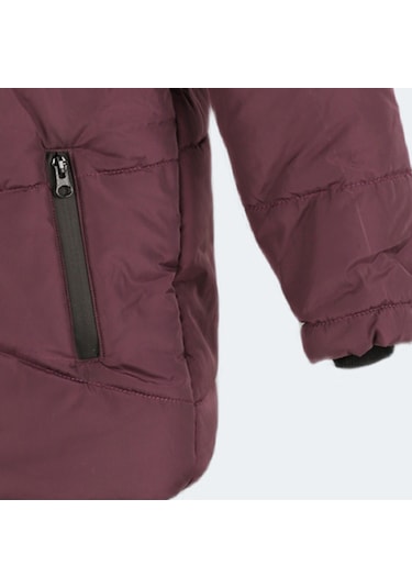 Slazenger CANDY NEW Çocuk Kapüşonlu Mor Mont & Kaban
