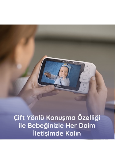 Hubble Nursery Pal Cloud 5" HD  Wi -Fi Dijital Bebek Kamerası + Gece Lambası  