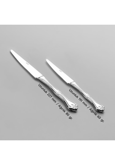 Nehir Lalezar Sade 12 Kişilik 89 Parça Kutulu Çatal Kaşık Bıçak Takımı