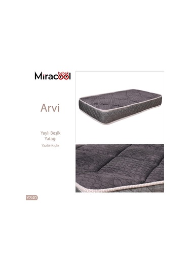 Arvi Yaylı Lüks Beşik Yatağı 70x110cm Bebek Yatağı