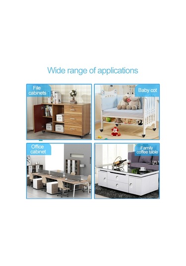 Sones 2 Adet 2 İnç Mobilya Dolap Sehpa Sessiz Evrensel Fren Tekerleği