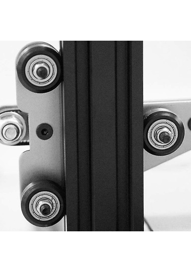 Teltree 3d Yazıcı Ve Hibrit Cnc Router İçin 12'li Perlin Yataklı Plastik Rulman Seti - Cr-10/cr-10s Uyumlu, Sessiz Hareket, Yüksek Hassasiyet, Siyah