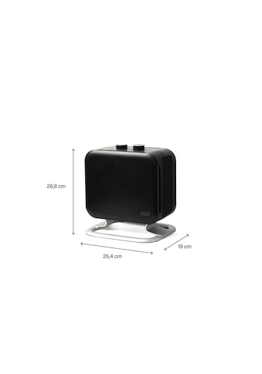 Mill Compact Ptc Isıtıcı Fan 1800w-siyah