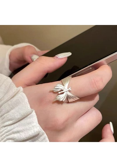 Kadınlar İçin Özel Olarak Tasarlanmış Benzersiz Düz Bantlı Yüzük No.16 Çok Renkli