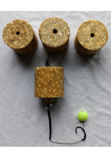 Küspe'li 4 Adet Küspe Sazan Rig Takımı Fosforlu Boncuk'lu