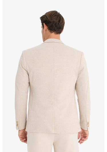 DeFacto Slim Fit Dar Kesim Astarlı Düğmeli Blazer Ceket N0503AZ25SPBG224