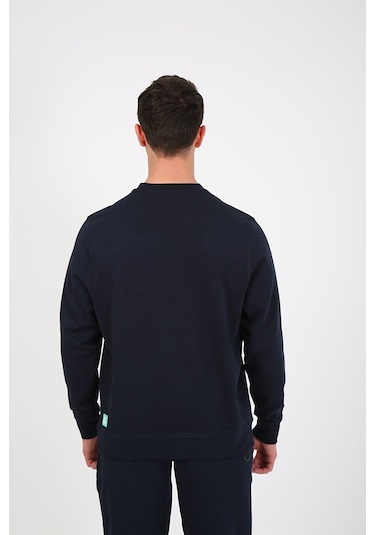 Esqudo Skull Erkek Sweatshirt ESWTP0001 Lacivert