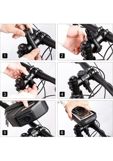 Wheel Up G40 Su Geçirmez Telefon Kılıfı Bisiklet Çerçeve Çantası Bisiklet Üst Tüp Gidon Çantası Çok Renkli