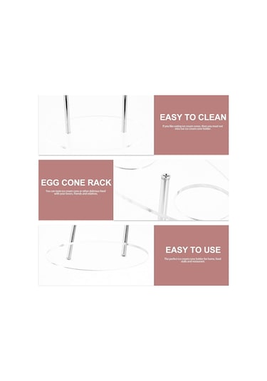 Cbtx Yx035 Akrilik Dondurma Külahı Rafı Dondurma Standı Şeffaf