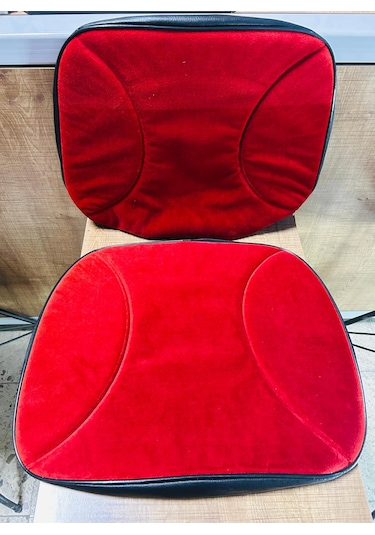 Massey Ferguson 135 Kırmızı Desen Asgari Branda Düz Kırmızı Koltuk Kılıfı Takım