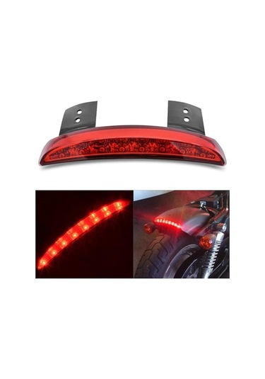 Geeksen Harley Xl883/1200 2004-2014 Arka Fender Led Fren Lambası - Kırmızı Kasa, 3 Tel, Gündüz Çalışma Işığı, Yüksek Görünürlük, Kolay Montaj