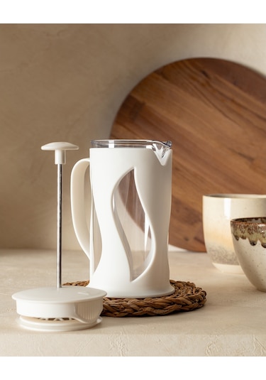 Madame Coco Berthe French Press - Soft Ekru - 500 Ml Frpr0000000001 500 Ml-soft Ekru Beyaz