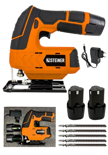 Steiner Stn-12V 3.0AH Li-ion Çift Akülü Şarjlı Dekupaj Testere