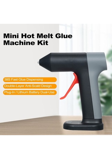 Besthome1 3.7v Li-poly Pilli Isıtıcı Macun Tabancası - 30 Saniye Hızlı Isınma, İki Katlı Isıya Dayanıklı, 7mm 20 Adet Macun Çub