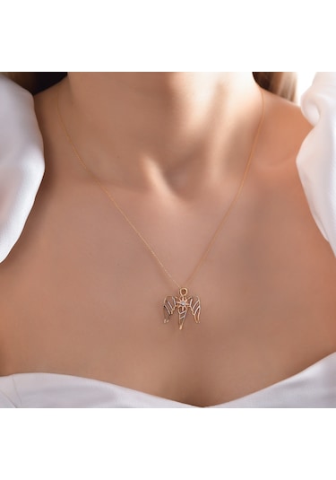 Ariş Pırlanta Şifa Meleği İsrafil Kolye