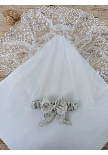 Yenidoğan Gül Sedefli Duvaklı Taş Fiyonk Erkek Bebek Kumru Kundak Bebek Battaniyesi Lacivert Çok Renkli