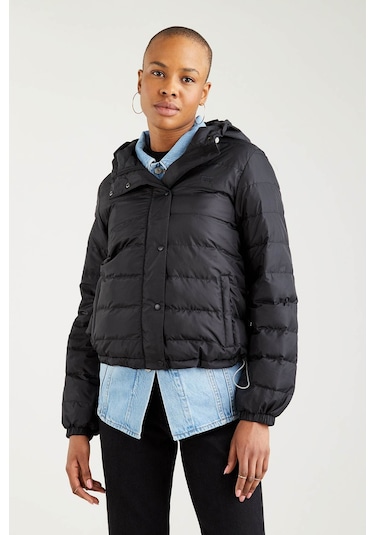 Levi's Edie Packable Jacket Cavi Siyah Kadın Ceket 000000000101978603 Siyah