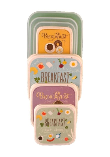 River World 1 Adet Üstüste Kilitlenebilen Saklama Kabı Kavanozu