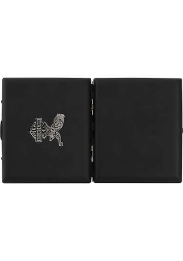 Zekupp Siyah Harley-Davidson Metal Sigara Tabakası N11.1087