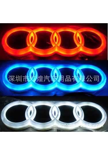 Suofeng Bmw, Hyundai, Chevrolet, Suzuki, Lexus, Kia, Volkswagen, Mercedes Uygun 4d Soğuk Işık Fön Arka Logo Lambası - Hyundai 14.5x7.2cm Mavi Çok Renkli