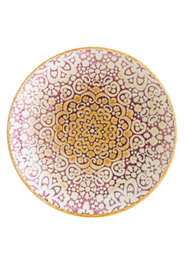 Alhambra Gourmet 12 Adet 15 Cm 330 Cc Porselen Çukur Tabak Bordo