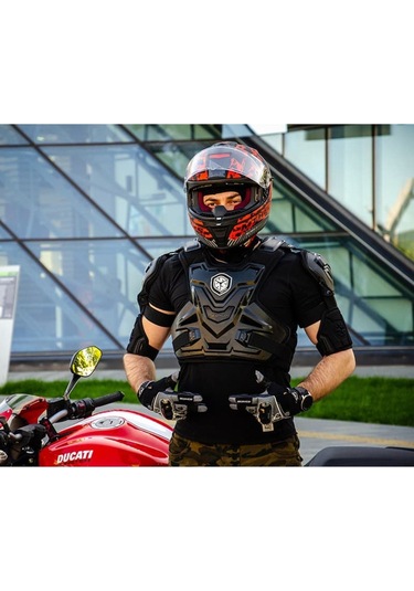Motosiklet Body Armor Cross Giysi 360 Derece Zırh Full Koruma Mont Body