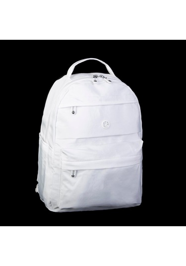 Nas Bag Extra Hafif Su Geçirmez Çok Gözlü Waterproof Unisex Sırt Çantası 30x40 Cm Beyaz