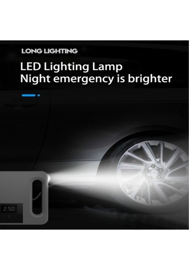 Sones 12v Araba Hava Pompası Araba Taşınabilir Lastik Elektrikli Pompa, Stil: Dijital Versiyon Siyah