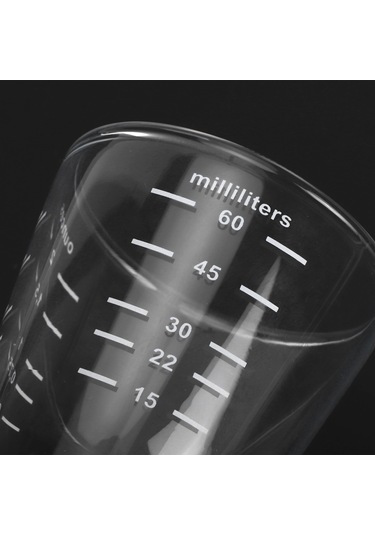 Dofolink Kahve Ölçüm Bardağı, Yüksek Borosilikat Cam, Isı Yalıtımı, Ons Ve Mililitre Ölçekli, Barista Ve Ev Kullanıma Uygun, 80ml Diğer