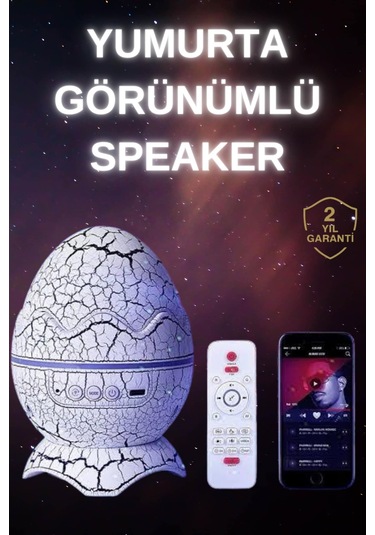 Dinozor Speaker Renk Değiştirme Projeksiyon Modu Bluetooth Hoparlör Gece Lambası