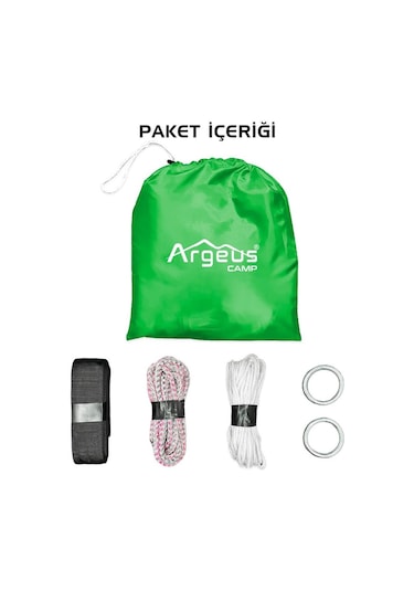 Argeus Cibinlikli Kamp Hamağı Yeşil
