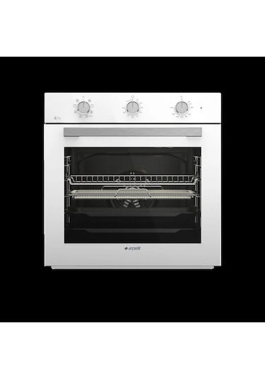 Arçelik AFC 240 B - ADE 605 HB - OMD D 611 EB Beyaz Cam Şık Ankastre Set