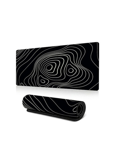 Cbtx 300 X 600 X 3mm Soyut Desenli Kauçuk Mouse Pad Kaymaz Büyük Mouse Mat - Stil D Stil D
