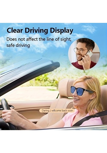 Honeybeeshop Siyahtı Emaye Klipsli Akıllı Çok Fonksiyonlu Gözlükler Sesli Arama Hıfı Ses Hd Uv Koruyucu Cam Mikrofon Hoparlör Sürüş Kamera
