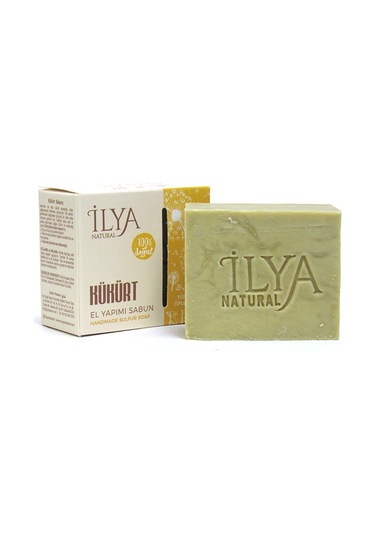 İlya Natural Kükürt Sabunu Hatay %100 Doğal El Yapımı Banyo Sabunu 100 G