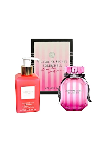 Victoria's Secret Bombshell Kadın Parfüm EDP 50 ML + Bombshell Summer Vücut Losyonu 250 ML