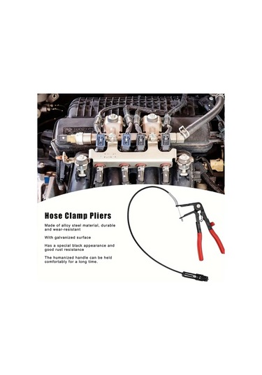 Hightower 25.6" Esnek Hortum Kelepçesi Ve Pense Seti - Kaymaz Ratchet Kilitleme Mekanizmalı