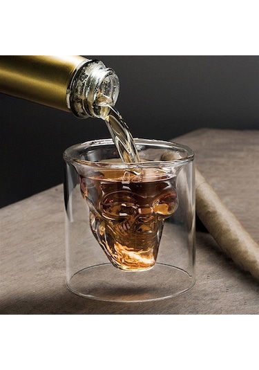 Çift Çidarlı Kuru Kafa Bardak