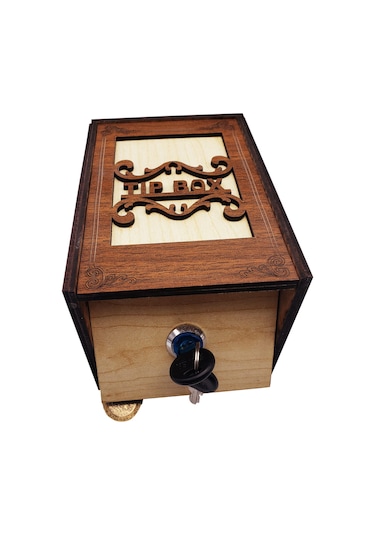 Büro Ev Ofis Hediyesi İçin Tekli Ahşap Mdf Box Stil Prestij Kutu