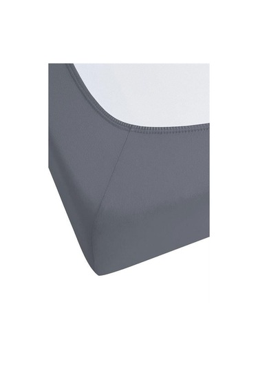 5 Adet Düz Pamuklu Tek Kişilik 80 X 200 X 30 Cm Lastikli Penye Çarşaf Antrasit