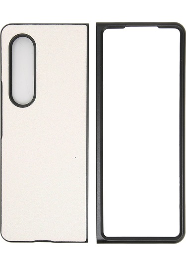 Galaxy Uyumlu Z Fold 3 Beyaz Işıltılı Kılıf Kaiyi