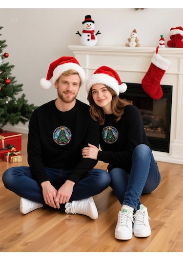 Ogc Yılbaşı Ağacı Unisex Sweatshirt Siyah