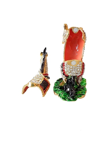 Dekoratif Swarovski Taşlı At Biblo, Mücevher Kutusu